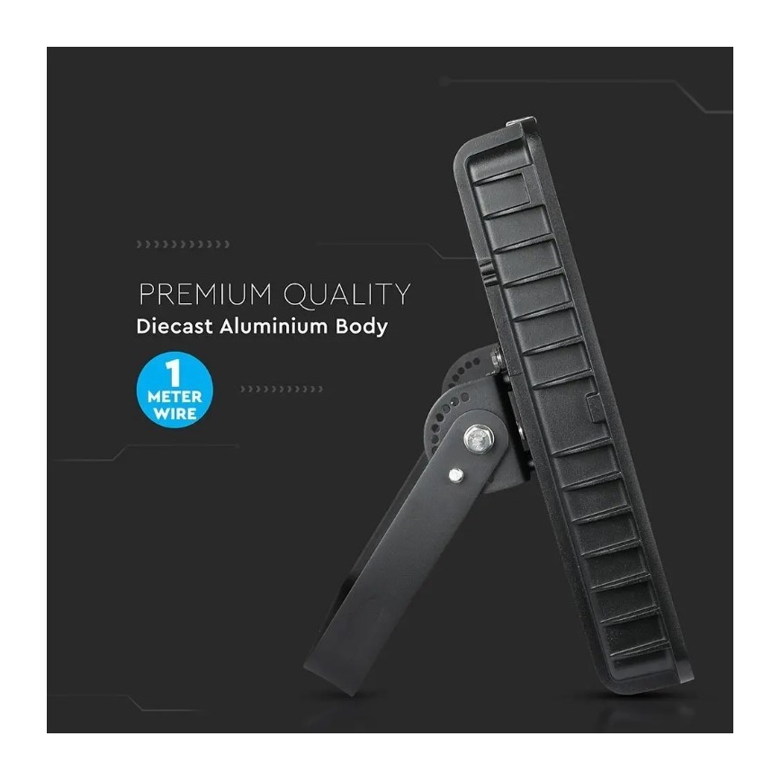 LED Reflektor SAMSUNG CHIP LED/500W/230V IP65 6400K fekete