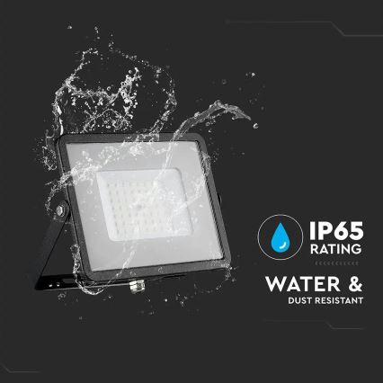 LED Reflektor SAMSUNG CHIP LED/50W/230V 3000K IP65 fekete