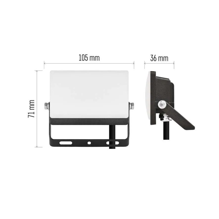LED Reflektor TAMBO EVO LED/10W/230V 4000K IP65 fekete