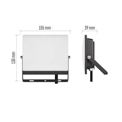 LED reflektor TAMBO EVO LED/30W/230V 4000K IP65 fekete