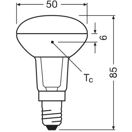 LED reflektoros izzó E14/4,3W/230V 2700K