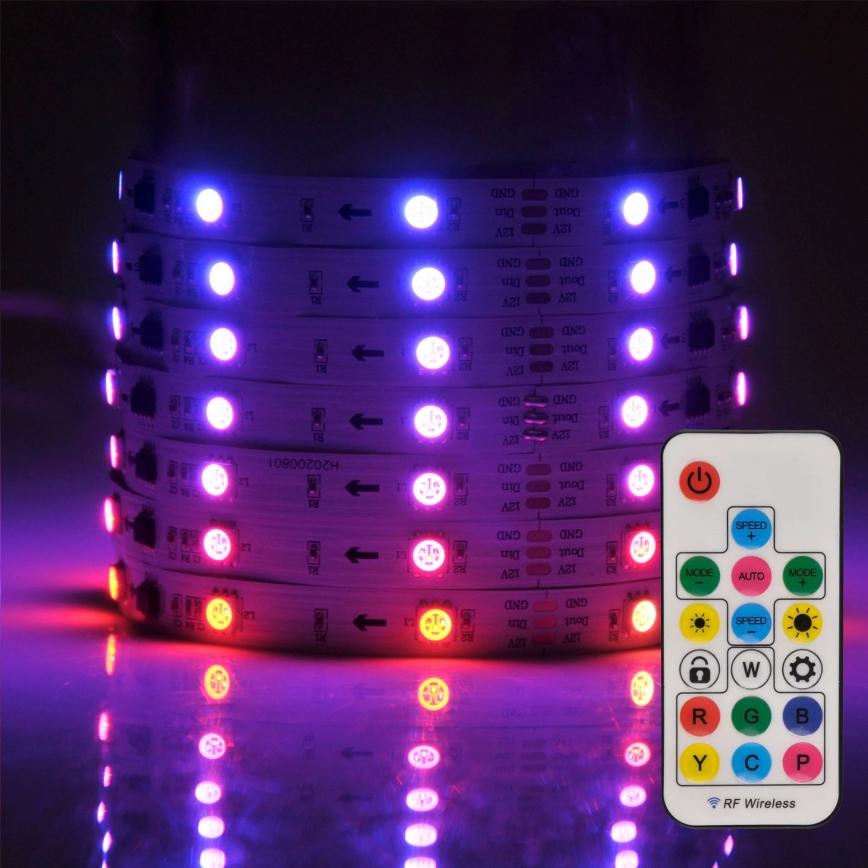 LED RGB Dimmeres szalag MAGIC 2 m LED/12W/230V + távirányító