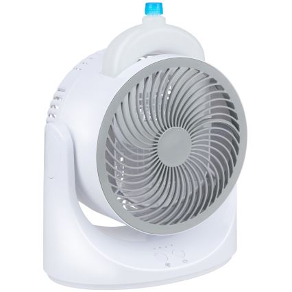 LED RGB asztali ventilátor ködhatással, 5V