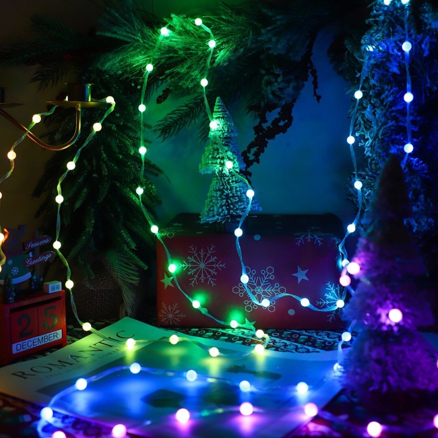 LED RGB Dimmelhető  függöny WIZARD 400xLED/USB 2x2m + távirányító
