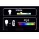 LED RGB Dimmelhető izzó A60 E27/6W/230V