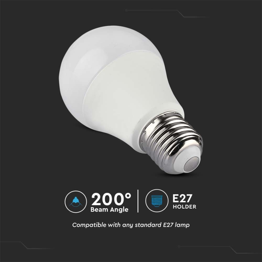 LED RGB Dimmelhető izzó A60 E27/8,5W/230V 4000K + távirányítás