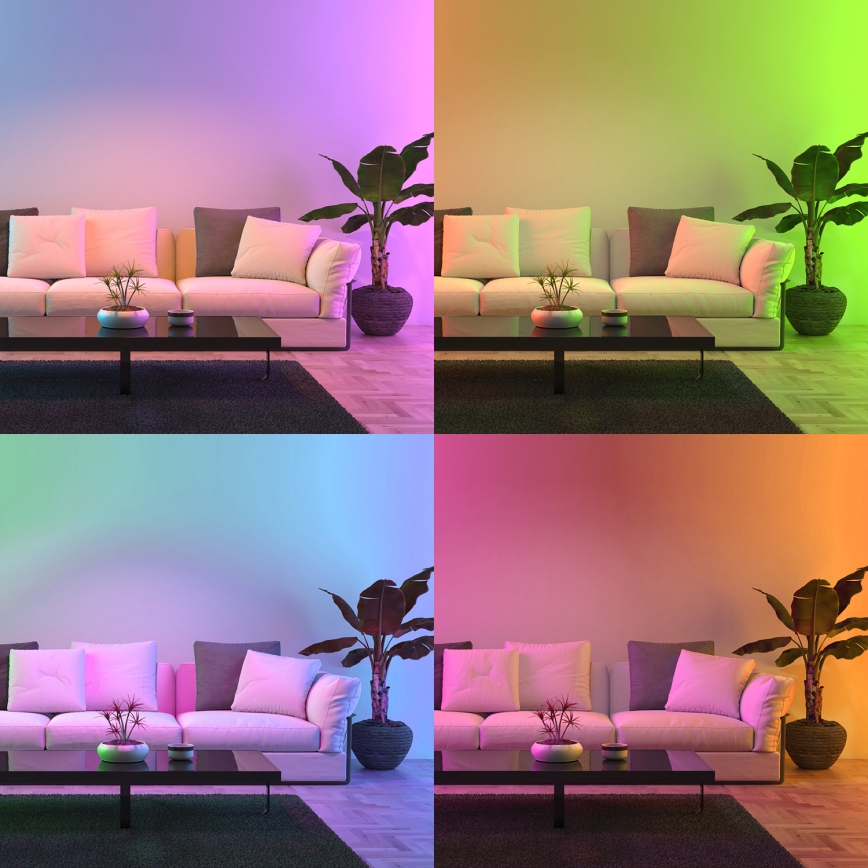 LED RGB Dimmelhető izzó A60 E27/8W/230V 2700-6500K Wi-Fi Tuya