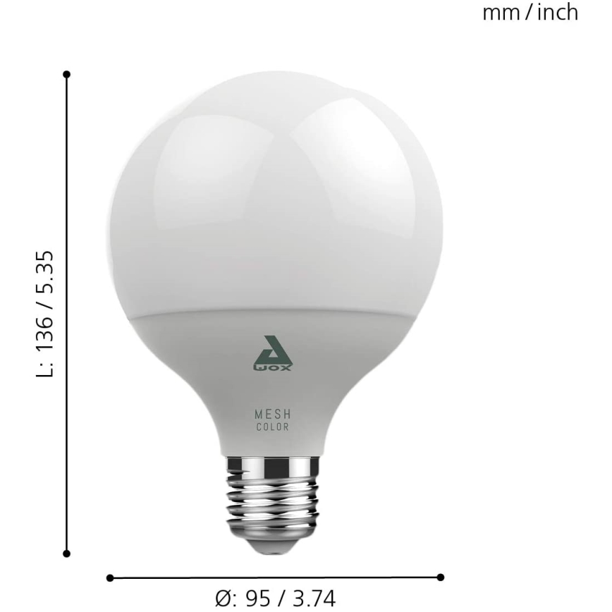 LED RGB Dimmeres izzó CONNECT E27/13W 2700 - 6500K - Eglo