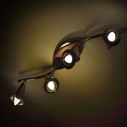 LED RGB Dimmelhető izzó E14/4,8W/230V 4000K + távirányító