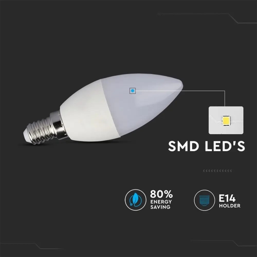 LED RGB Dimmelhető izzó E14/4,8W/230V 4000K + távirányító