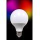 LED RGB Dimmelhető izzó G95 E27/9W/230V