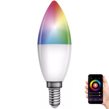 LED RGB Dimmelhető izzó GoSmart E14/4,8W/230V 2700-6500K Tuya