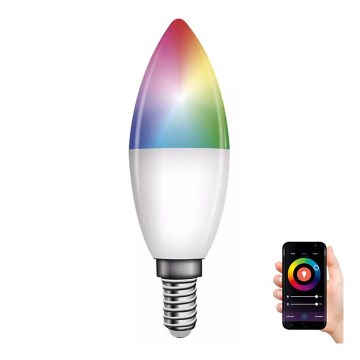 LED RGB Dimmelhető izzó GoSmart E14/4,8W/230V 2700-6500K Wi-Fi Tuya