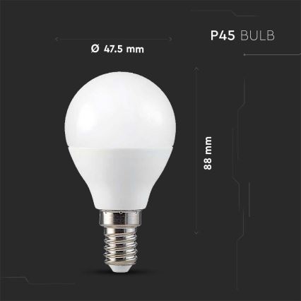 LED RGB Dimmelhető izzó P45 E14/4,8W/230V 3000K + távirányító