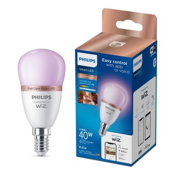 LED RGB dimmelhető izzó Philips SMART P45 E14/4,9W/230V 2200-6500K CRI 90