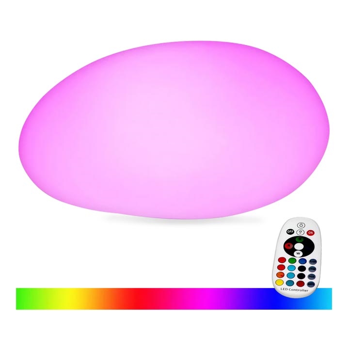 LED RGB Dimmelhető kültéri lámpa LED/1W/5V 28cm IP67 1000 mAh + távirányítás