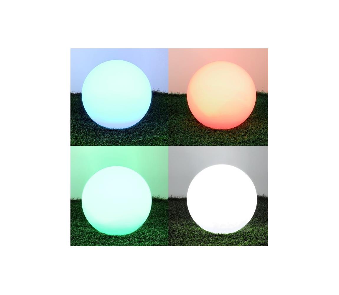 LED RGB Dimmelhető napelemes lámpa LED/5W/3,7V 3000K IP54 átm. 30 cm 3696