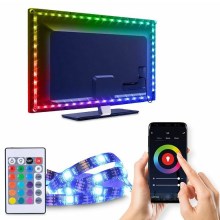 LED RGB Dimmelhető szalag TV-hez LED/6W/5V Wi-Fi Tuya + távirányítás