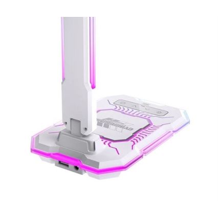 LED RGB állítható fényerejű, újratölthető érintős asztali lámpa vezeték nélküli töltéssel LED/7,5W/5V 2700-5300K fehér