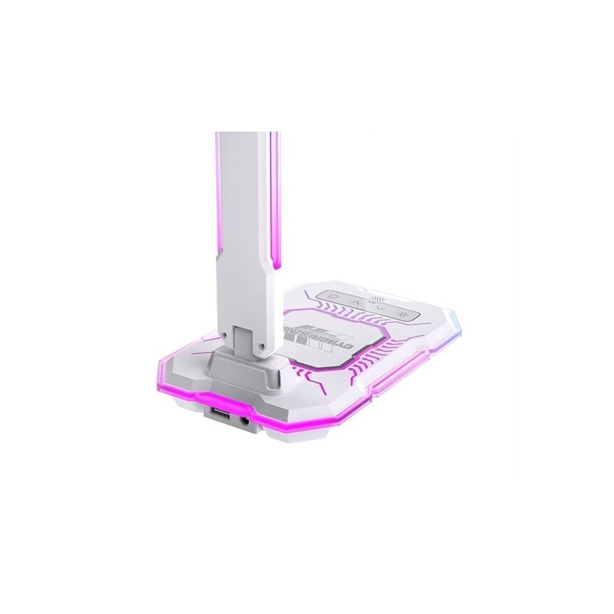 LED RGB állítható fényerejű, újratölthető érintős asztali lámpa vezeték nélküli töltéssel LED/7,5W/5V 2700-5300K fehér