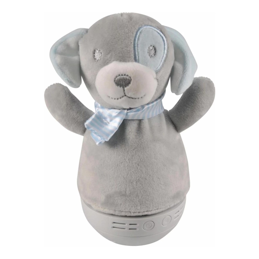 LED RGB gyerek éjszakai lámpa dallammal 3xAAA/5V kutyus