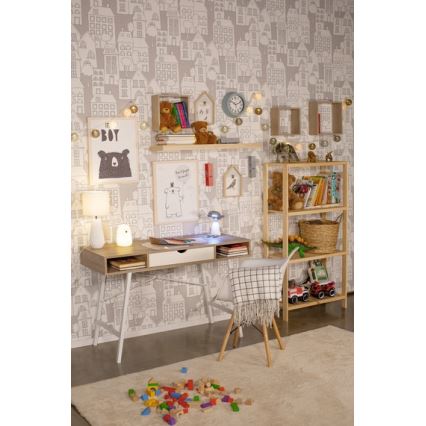 LED RGB Gyermek érintős lámpa MEDVE LED/0,8W/5V fehér + USB