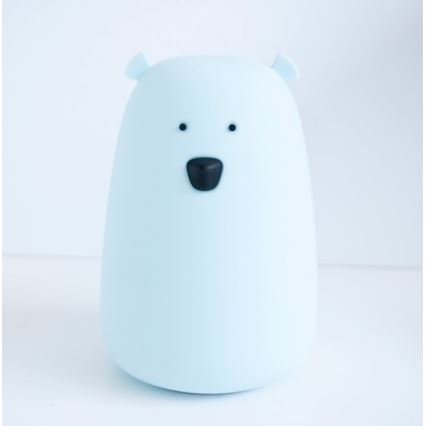 LED RGB Gyermek érintős lámpa MEDVE LED/0,8W/5V fehér + USB