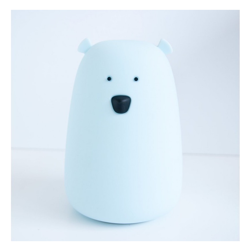 LED RGB Gyermek érintős lámpa MEDVE LED/0,8W/5V fehér + USB