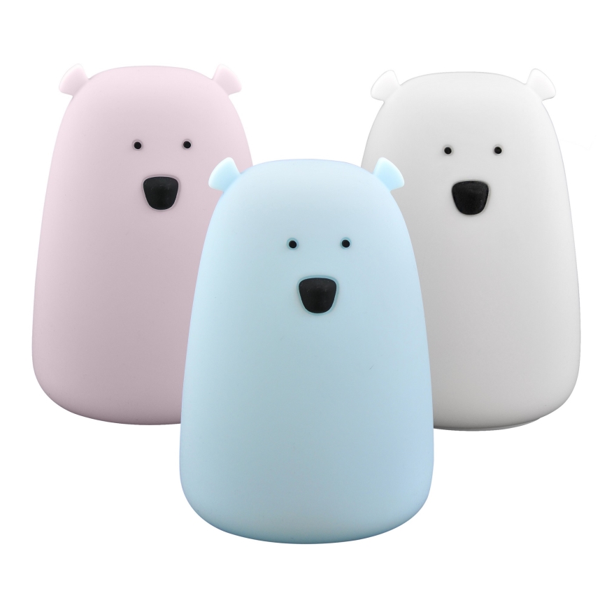 LED RGB Gyermek érintős lámpa MEDVE LED/0,8W/5V kék