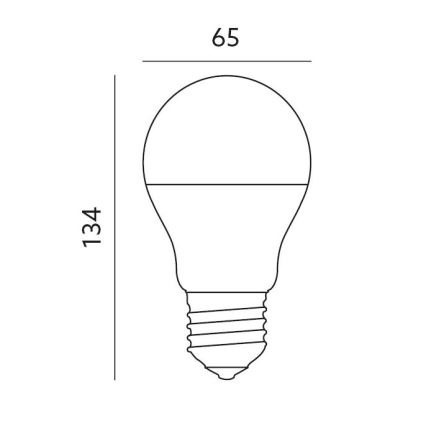 LED RGB Intelligens dimmelhető izzó E27/14W/230V 2700-6500K Wi-Fi Tuya