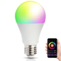 LED RGB Intelligens dimmelhető izzó E27/9,5W/230V 2700-6500K Wi-Fi Tuya