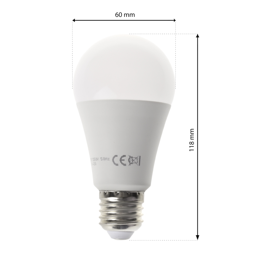 LED RGB izzó távirányítóval BULB E27/9W/230V