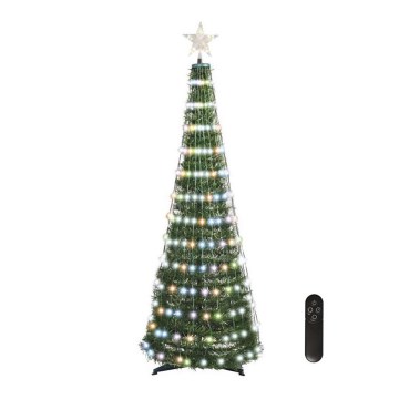 LED RGB Karácsonyfa fénylánccal 234xLED/16 mód 1,5m + távirányító