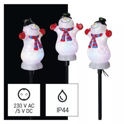 LED RGB karácsonyi kültéri dekoráció LED/5W/5/230V IP44
