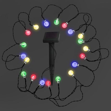 LED RGB Napelemes lámpa 20xLED/1,2V 300 mAh IP44