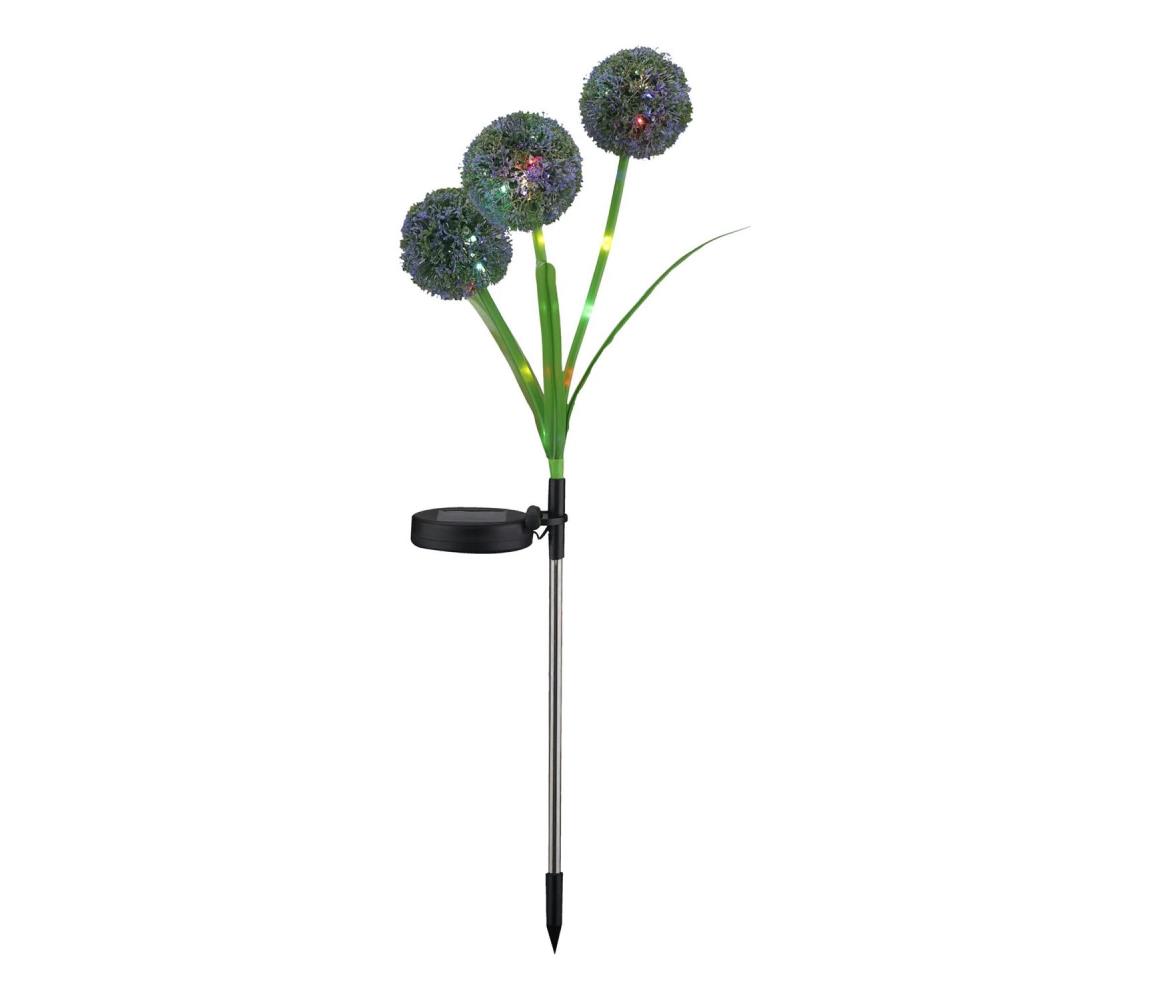 LED RGB napelemes lámpa ALLIUM LED/1,2V 6500 600 mAh IP44 fekete 329516