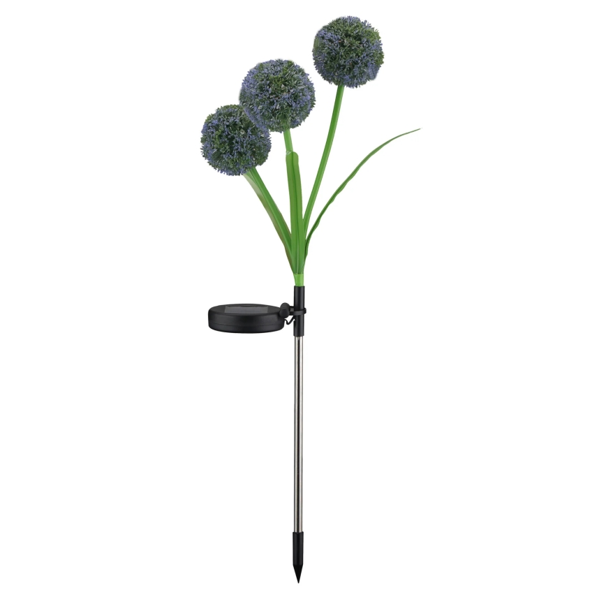 LED RGB napelemes lámpa ALLIUM LED/1,2V 6500 600 mAh IP44 fekete