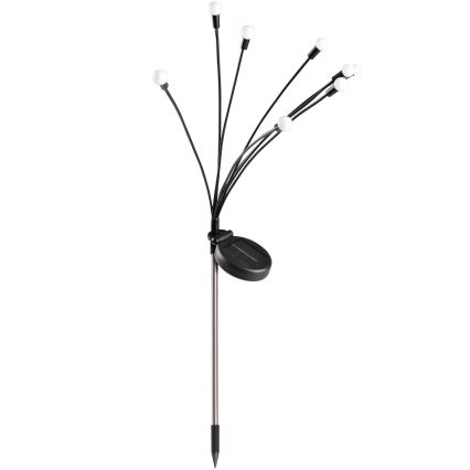 LED RGB Napelemes lámpa FIORINI 8xLED/1,2V 600 mAh IP44 fekete