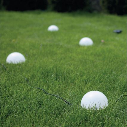 LED RGB Napelemes lámpa HEMI LED/0,1W/1,2V 600 mAh IP44 fehér