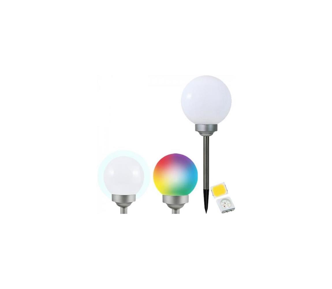 LED RGB Napelemes lámpa LED/0,2W/AA 1,2V/600mAh IP44