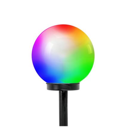 LED RGB napelemes lámpa SPHERE LED 1,2 V IP44 200 mAh átmérő 20 cm