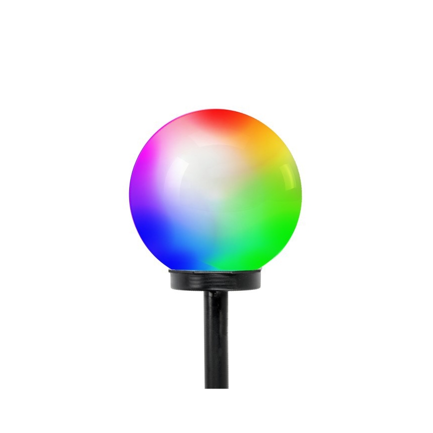 LED RGB napelemes lámpa SPHERE LED 1,2 V IP44 200 mAh átmérő 20 cm