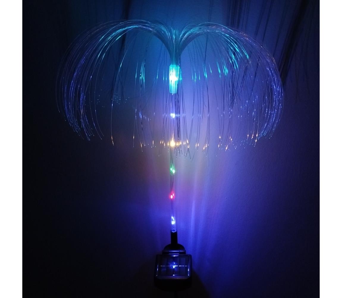 LED RGB napelemes lámpatest, LED/1,2V 300 mAh, IP44, fekete 034 0001072