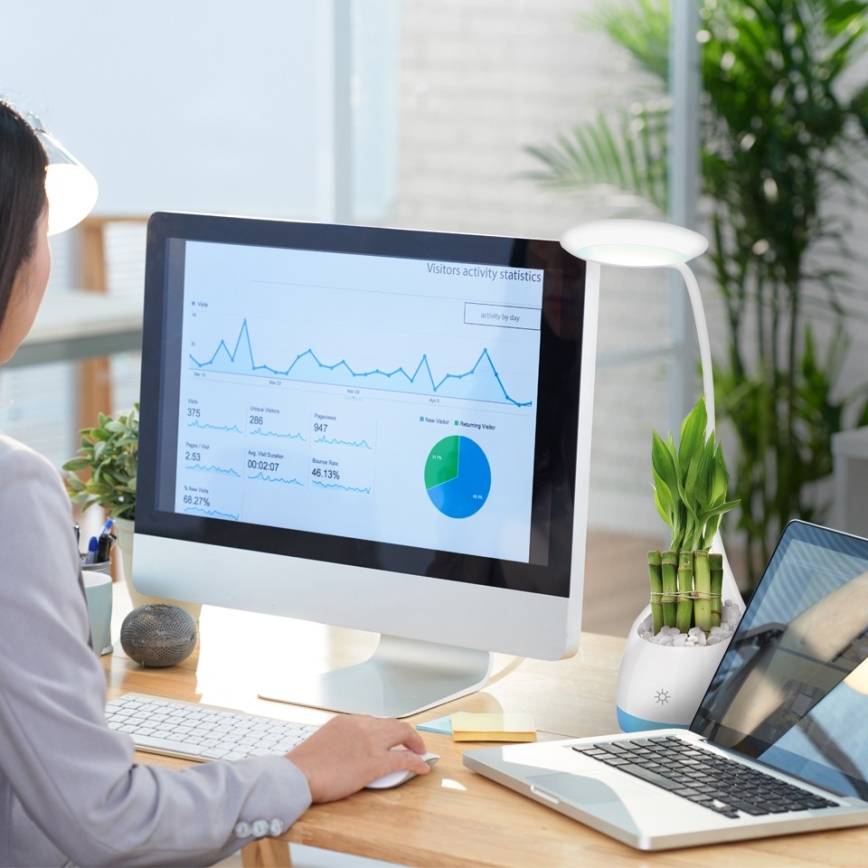 LED RGB Szabályozható asztali lámpa LED/4W/5V