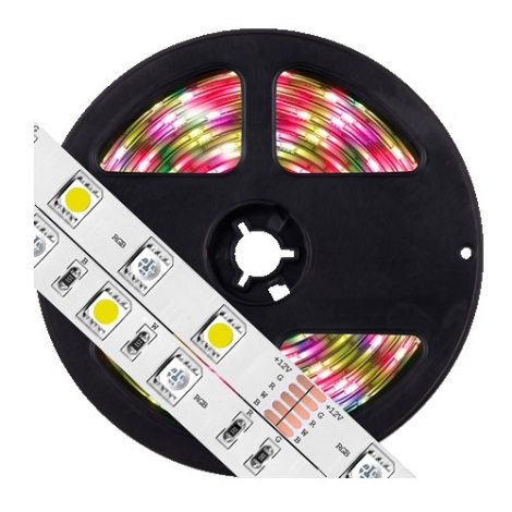 LED RGB Szabályozható szalag 5m LED/14,4W/12V IP65