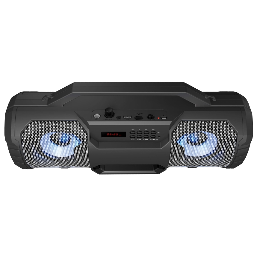 LED RGB újratölthető hangszóró 12W/2000 mAh