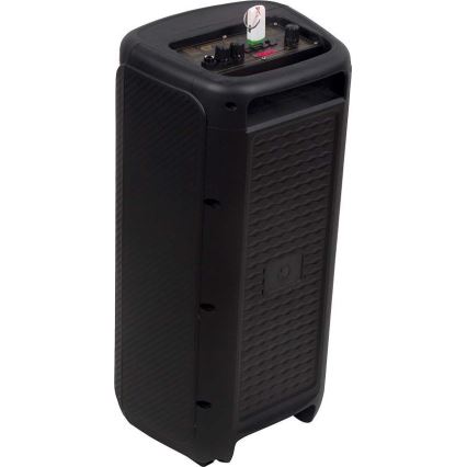 LED RGB Újratölthető hangszóró mikrofonnal 400W/2400 mAh + távirányítás