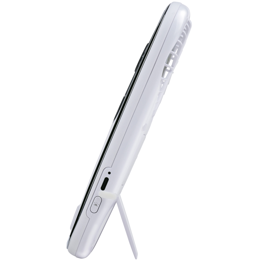 LED RGB újratölthető zsebventilátor ködpermet funkcióval 3,7V 1200 mAh