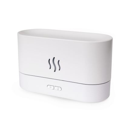 LED RGB ultrahangos aroma diffúzor és párásító világítással, 180 ml, fehér