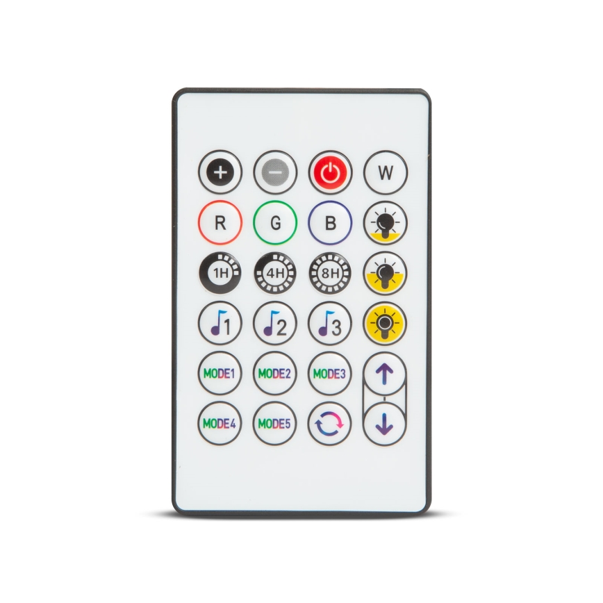 LED RGBIC dimmelhető napelemes fényfüzér 30xLED/1,3W/3,7/5V 2200 mAh 14,37 m IP65 fekete + távirányító